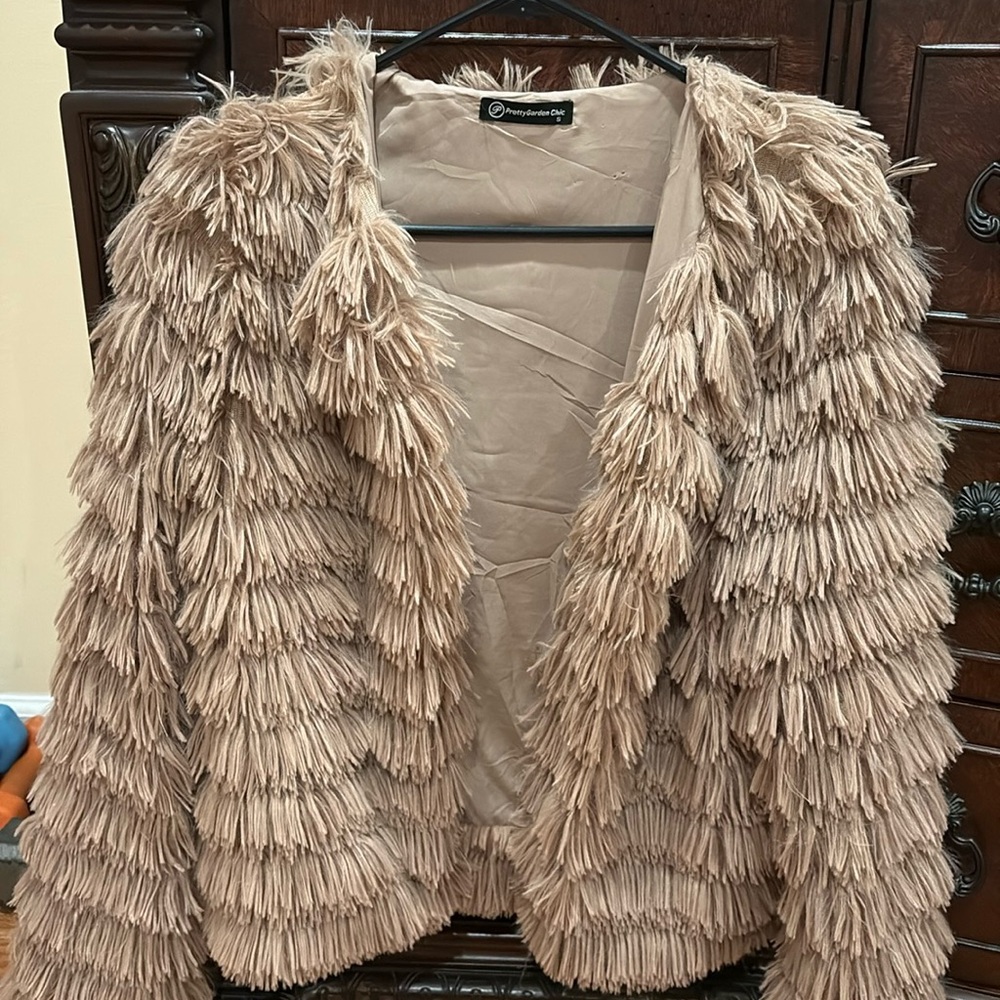 Woman’s faux fur jacket